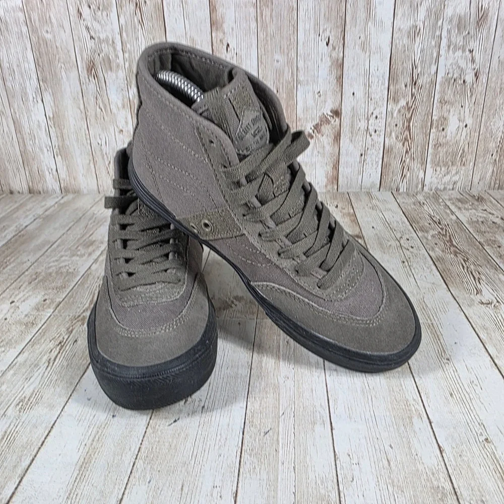 Vans Robert Crumb Skate High Top Sneakers Gray Canvas‎ Shoes Size Men's 5